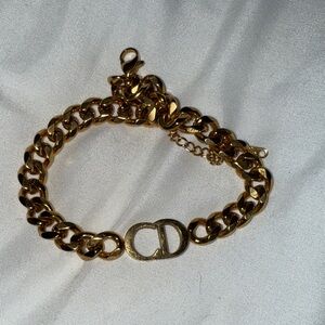 Dior Gold Chain Bracelet